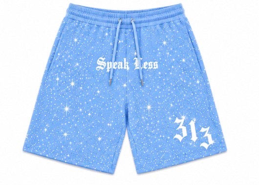 𝕾𝖕𝖊𝖆𝖐 𝕷𝖊𝖘𝖘 light blue shorts ￼