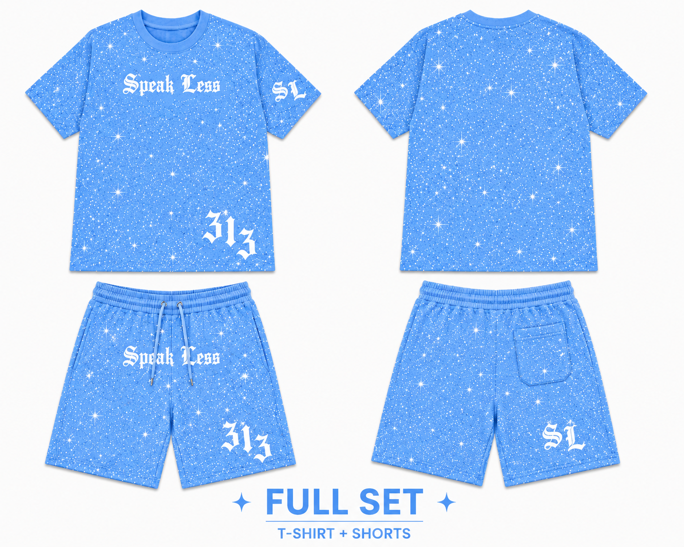 𝕾𝖕𝖊𝖆𝖐 𝕷𝖊𝖘𝖘 light blue full set ￼