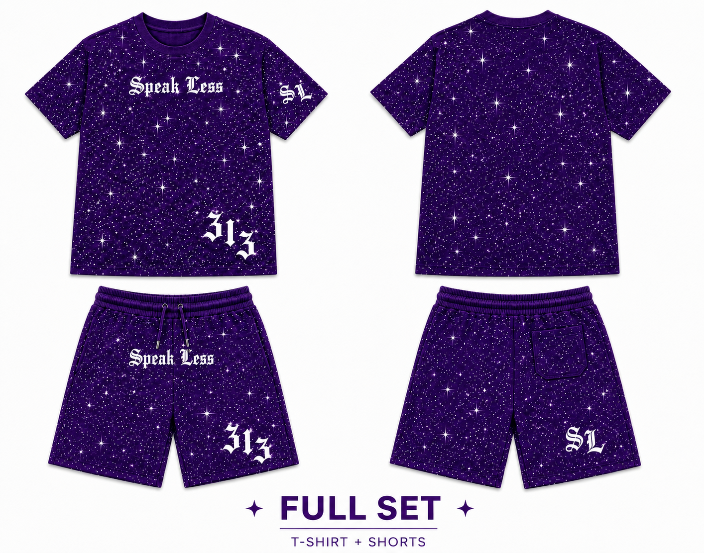 𝕾𝖕𝖊𝖆𝖐 𝕷𝖊𝖘𝖘 purple Full set￼