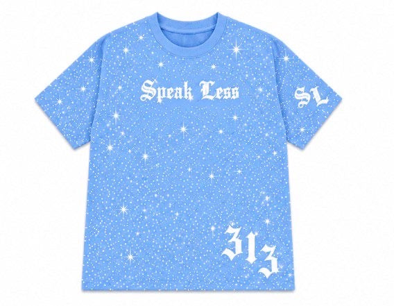 𝕾𝖕𝖊𝖆𝖐 𝕷𝖊𝖘𝖘 light blue shirt ￼