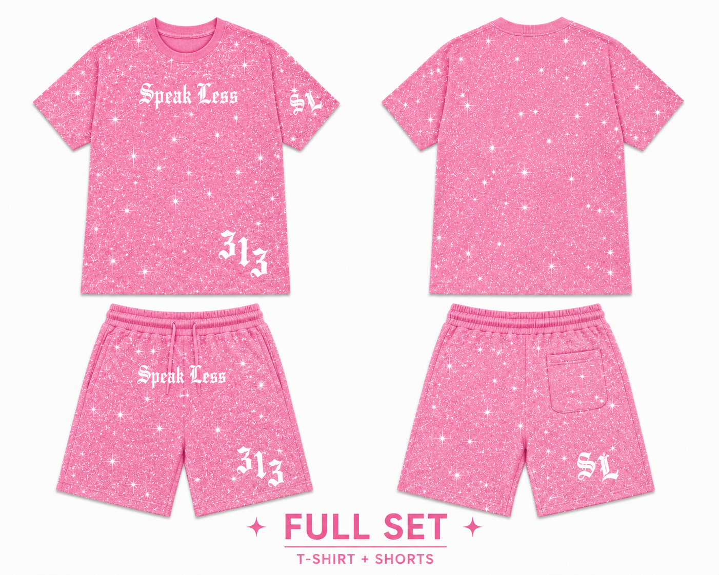 𝕾𝖕𝖊𝖆𝖐 𝕷𝖊𝖘𝖘 pink Full Set
