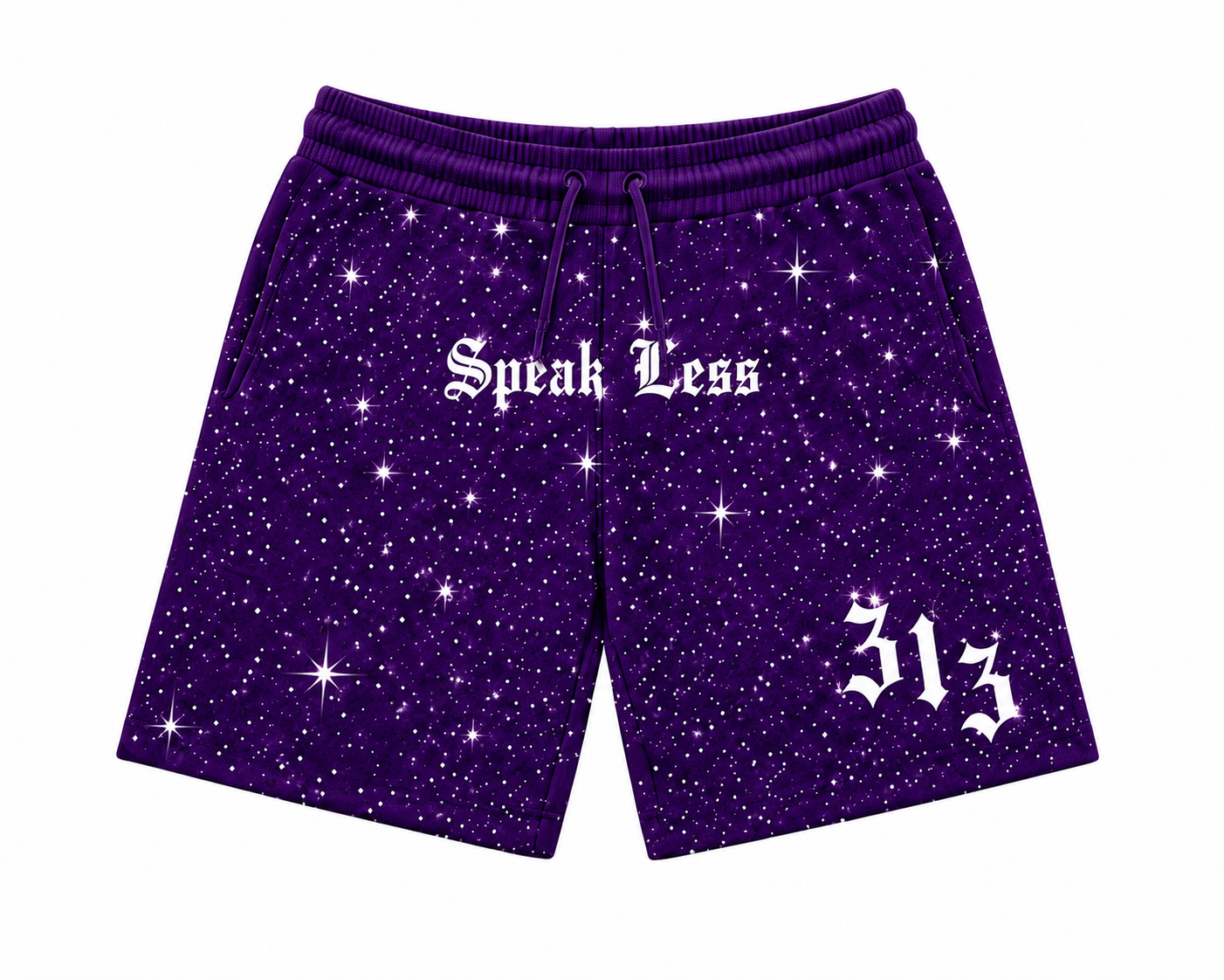 𝕾𝖕𝖊𝖆𝖐 𝕷𝖊𝖘𝖘 purple shorts